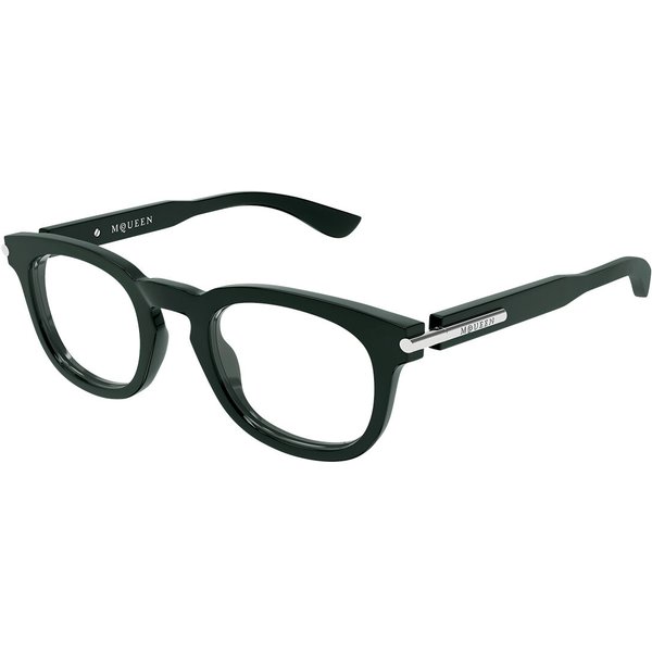 Alexander McQueen AM0498O 004 Men's Eyeglasses Green Size 48 - Blue Light Block Available