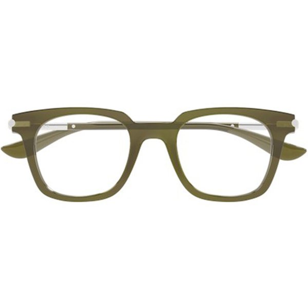 Alexander McQueen AM0521O 004 Men's Eyeglasses Green Size 48 - Blue Light Block Available