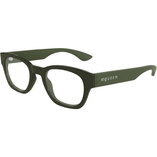 Alexander McQueen AM0530O 008 Men's Eyeglasses Green Size 52 - Blue Light Block Available