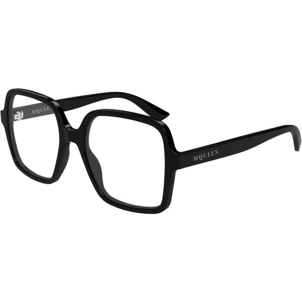 Alexander McQueen AM0538O 001 Women’s Eyeglasses Black Size 52 - Blue Light Block Available