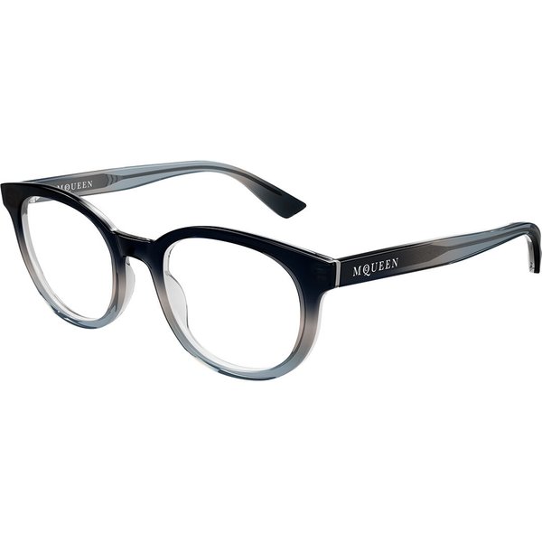 Alexander McQueen AM0567O 006 Men's Eyeglasses Blue Size 51 - Blue Light Block Available