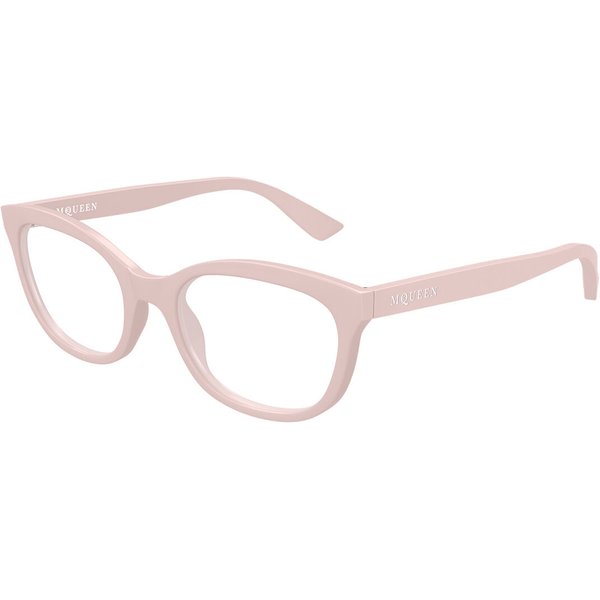 Alexander McQueen AM0569O 003 Women’s Eyeglasses Pink Size 53 - Blue Light Block Available