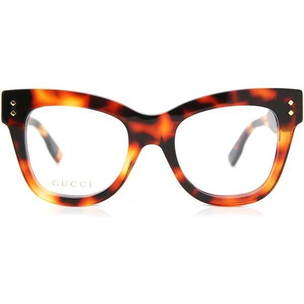 Gucci GG1082O 002 Women’s Eyeglasses Tortoiseshell Size 50 - Blue Light Block Available