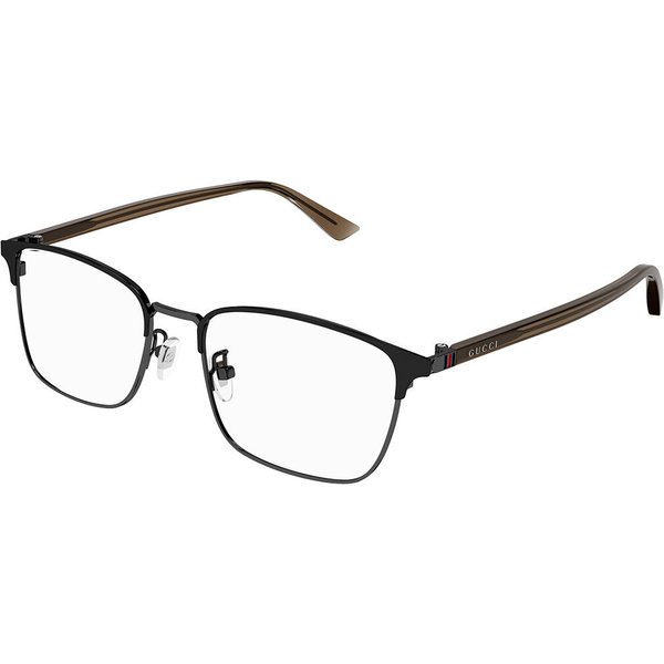 Gucci GG1124OA Asian Fit 003 Men's Eyeglasses Grey Size 55 - Blue Light Block Available