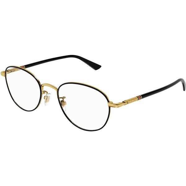 Gucci GG1128OJ Asian Fit 001 Women’s Eyeglasses Gold Size 50 - Blue Light Block Available