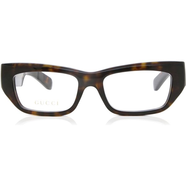 Gucci GG1297O 003 Men's Eyeglasses Tortoiseshell Size 53 - Blue Light Block Available