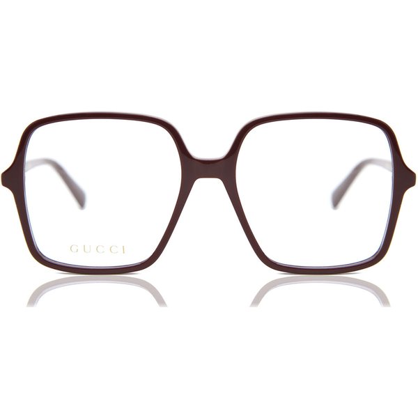 Gucci GG1003O 005 Women’s Eyeglasses Burgundy Size 53 - Blue Light Block Available
