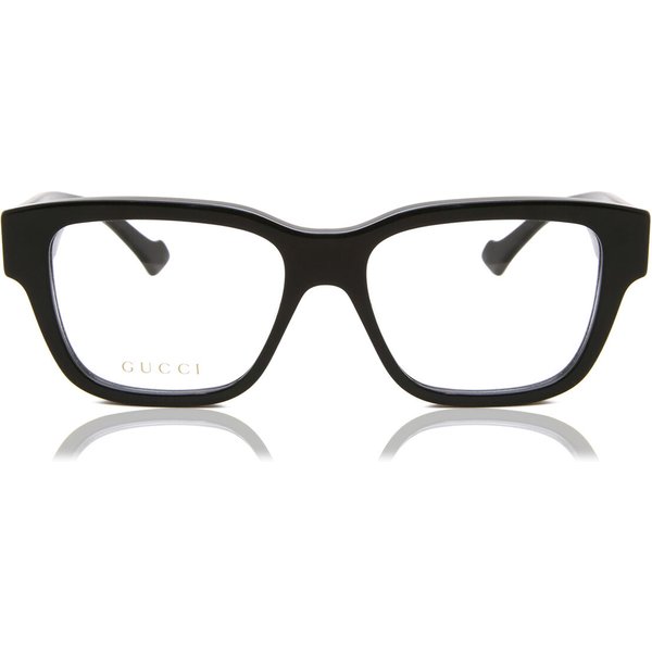 Gucci GG1428O 004 Men's Eyeglasses Black Size 55 - Blue Light Block Available