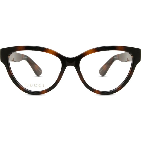 Gucci GG1581O 002 Women’s Eyeglasses Tortoiseshell Size 55 - Blue Light Block Available