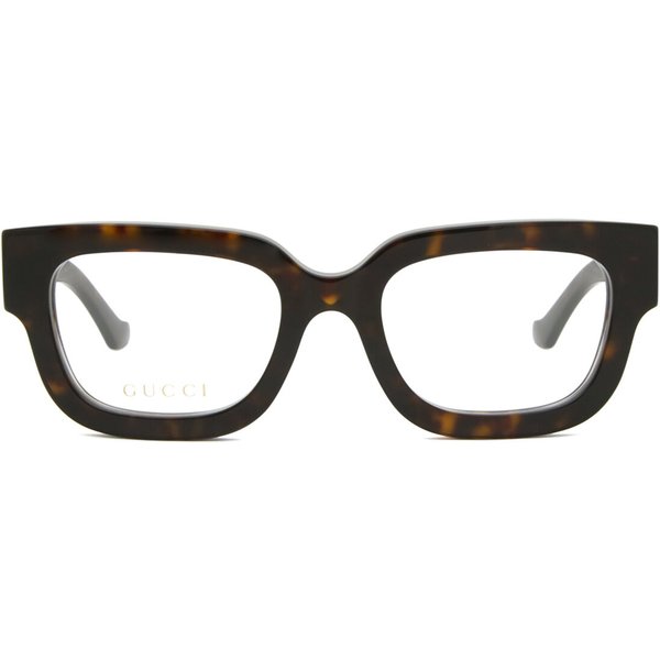 Gucci GG1548O 005 Women’s Eyeglasses Tortoiseshell Size 52 - Blue Light Block Available
