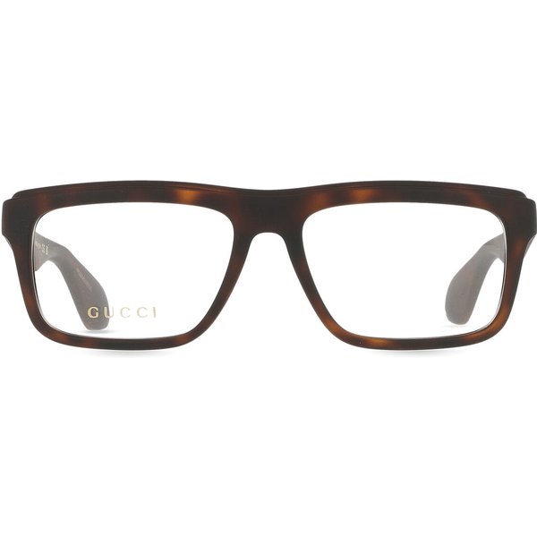 Gucci GG1572O 002 Men's Eyeglasses Tortoiseshell Size 54 - Blue Light Block Available