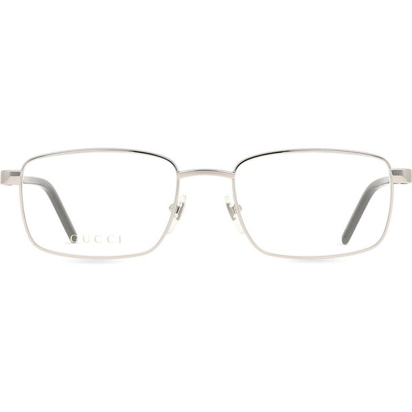 Gucci GG1801O 005 Men's Eyeglasses Silver Size 56 - Blue Light Block Available