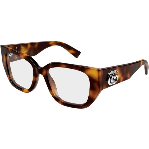 Gucci GG1952O 002 Women’s Eyeglasses Tortoiseshell Size 51 - Blue Light Block Available