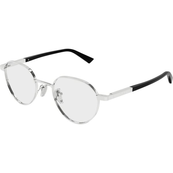 Gucci GG1963O 001 Men's Eyeglasses Silver Size 49 - Blue Light Block Available