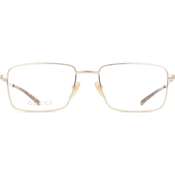 Gucci GG2098O 002 Men's Eyeglasses Gold Size 55 - Blue Light Block Available