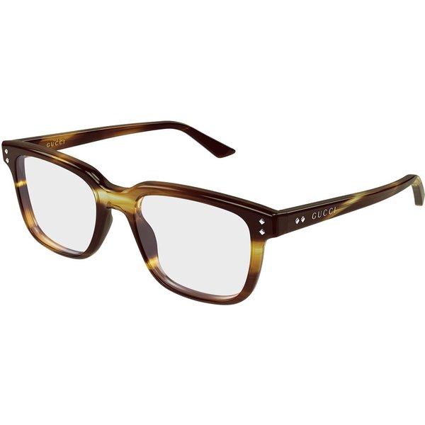 Gucci GG2131O 010 Men's Eyeglasses Tortoiseshell Size 56 - Blue Light Block Available
