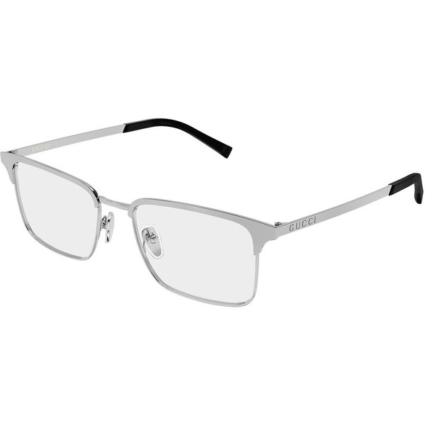 Gucci GG2136O 002 Men's Eyeglasses Gunmetal Size 54 - Blue Light Block Available