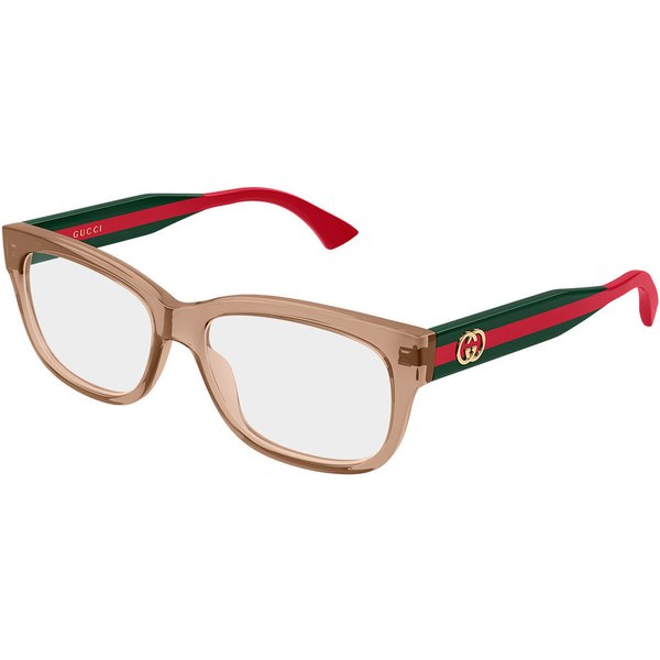 Gucci GG0278ON 015 Women’s Eyeglasses Brown Size 55 - Blue Light Block Available