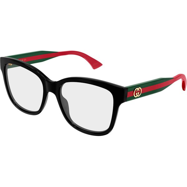 Gucci GG0038OANN Asian Fit 001 Women’s Eyeglasses Black Size 54 - Blue Light Block Available