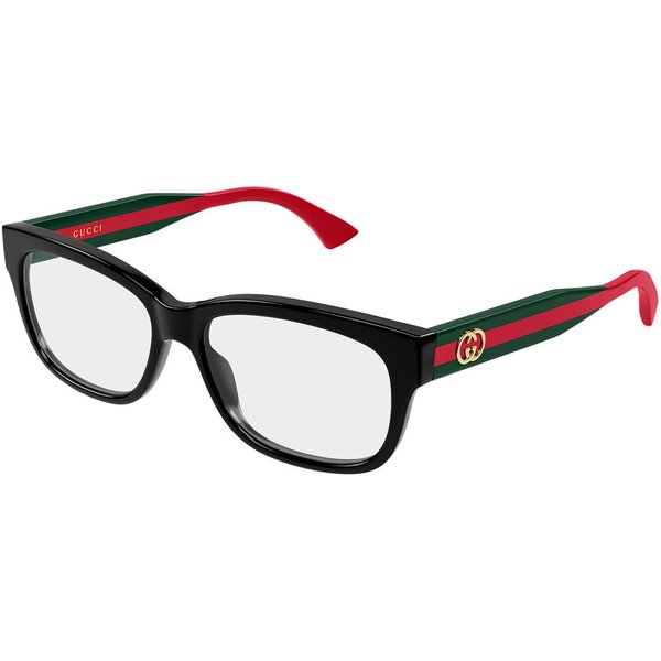 Gucci GG0278OAN Asian Fit 001 Women’s Eyeglasses Black Size 55 - Blue Light Block Available
