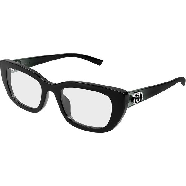 Gucci GG2027O 001 Women’s Eyeglasses Black Size 52 - Blue Light Block Available