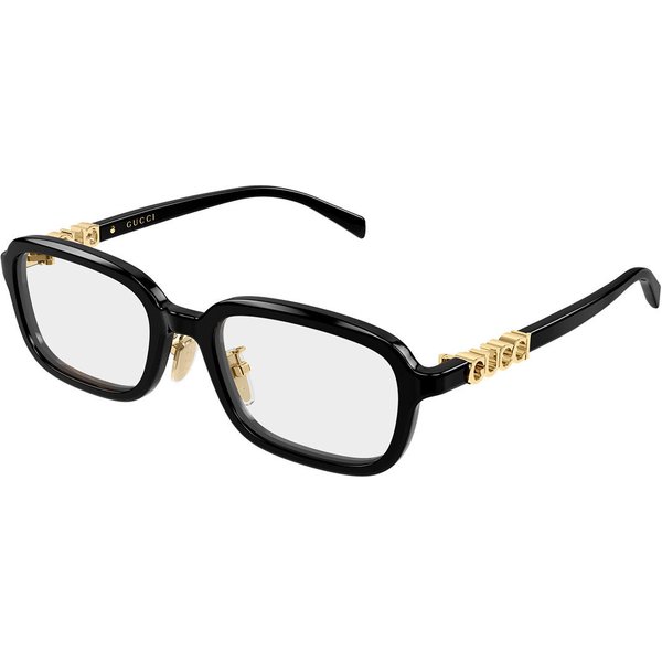 Gucci GG2210OA Asian Fit 001 Women’s Eyeglasses Black Size 53 - Blue Light Block Available