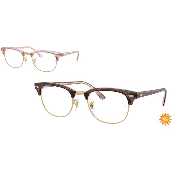 レイバン Ray-Ban RX5154 Clubmaster 8292 サングラス - 男性用 - 金色
