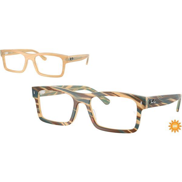 レイバン Ray-Ban RX5435F アジアフィット 8383 サングラス - 男性用 - 茶色