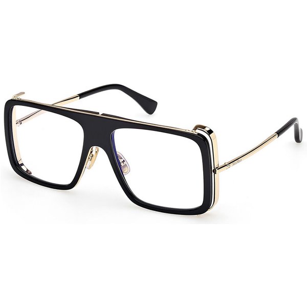 Max Mara MM5172-B 001 Blue-Light Block Women’s Eyeglasses Black Size 55 - Blue Light Block Available