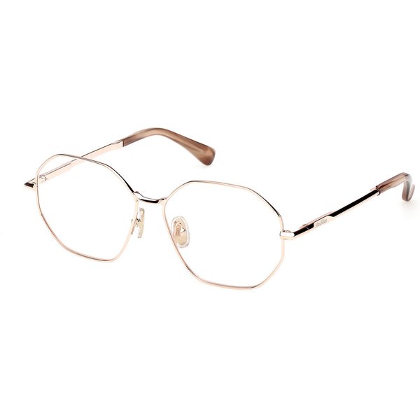 Max Mara MM5207 033 Women’s Eyeglasses Gold Size 55 - Blue Light Block Available