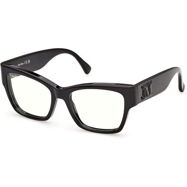 Max Mara MM5251-B 001 Blue-Light Block Women’s Eyeglasses Black Size 52 - Blue Light Block Available