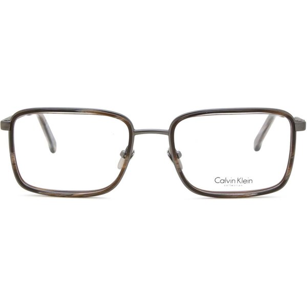Calvin Klein CK8059 015 Men's Eyeglasses Brown Size 54 - Blue Light Block Available