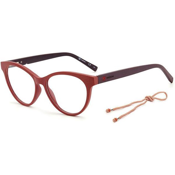 Missoni MMI 0107 0Z3 Women’s Eyeglasses Red Size 52 - Blue Light Block Available