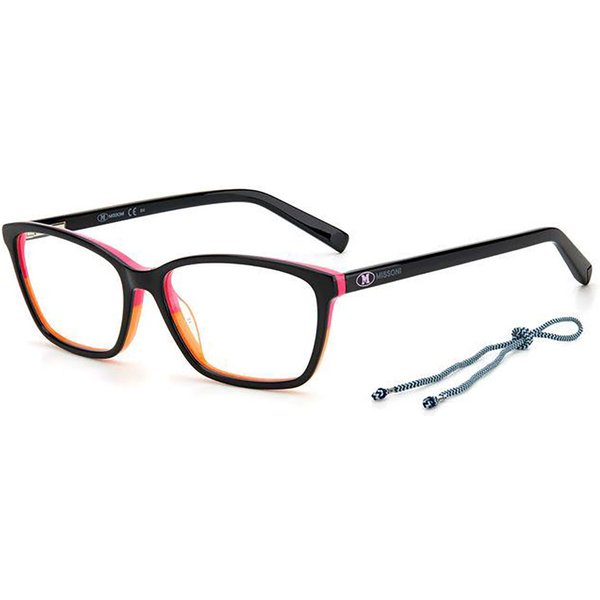Missoni MMI 0045 807 Women’s Eyeglasses Black Size 52 - Blue Light Block Available
