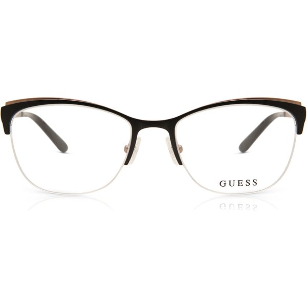 Guess GU2642 002 Women’s Eyeglasses Black Size 50 - Blue Light Block Available