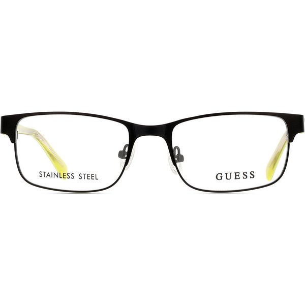 Guess GU9180 002 Men's Eyeglasses Black Size 49 - Blue Light Block Available