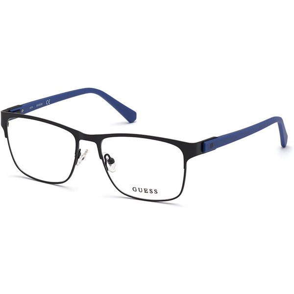 Guess GU50013 002 Men's Eyeglasses Black Size 55 - Blue Light Block Available