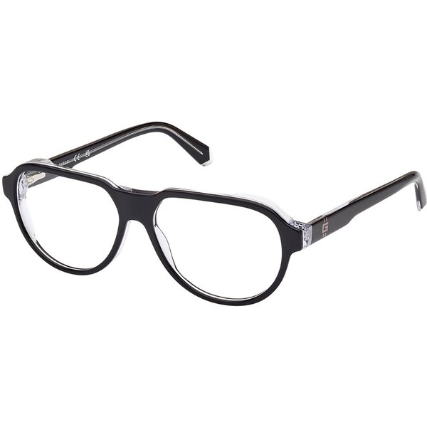 Guess GU50090 005 Men's Eyeglasses Black Size 56 - Blue Light Block Available