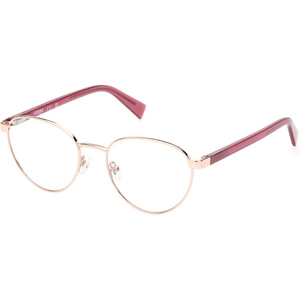 Guess GU8282 028 Men's Eyeglasses Rose-Gold Size 51 - Blue Light Block Available