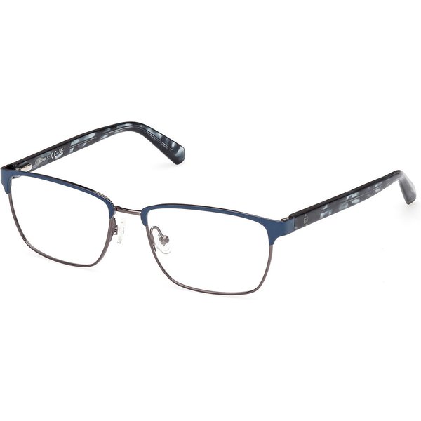 Guess GU50091 091 Men's Eyeglasses Blue Size 53 - Blue Light Block Available