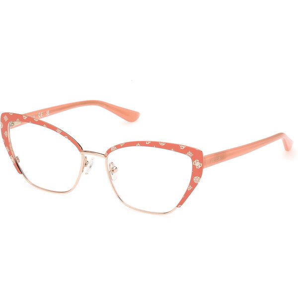 Guess GU50122 074 Women’s Eyeglasses Pink Size 54 - Blue Light Block Available