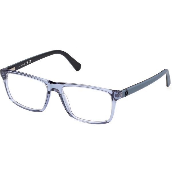 Guess GU50130 090 Men's Eyeglasses Blue Size 55 - Blue Light Block Available