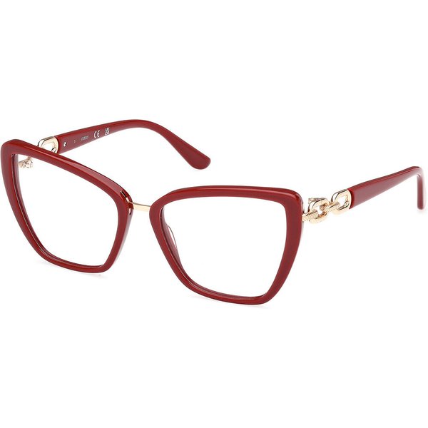 Guess GU50180 066 Women’s Eyeglasses Red Size 55 - Blue Light Block Available