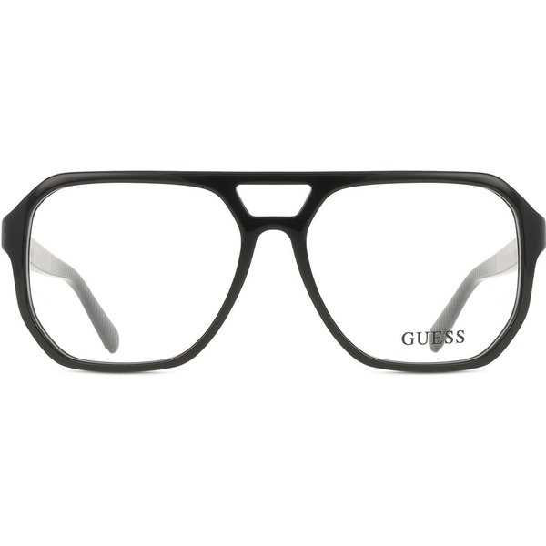 Guess GU50327 001 Men's Eyeglasses Black Size 55 - Blue Light Block Available