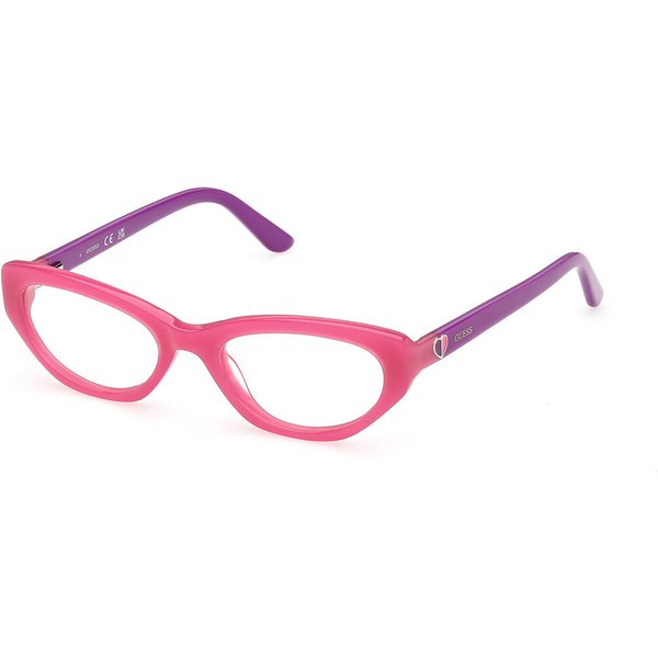 Guess GU50395 Kids 074 Kids' Eyeglasses Pink Size 47 - Blue Light Block Available