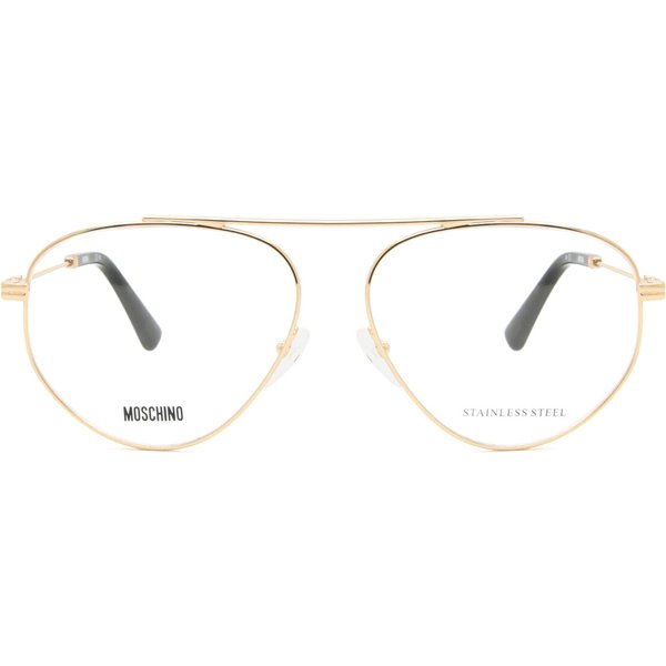 Moschino MOS576 000 Women’s Eyeglasses Gold Size 56 - Blue Light Block Available