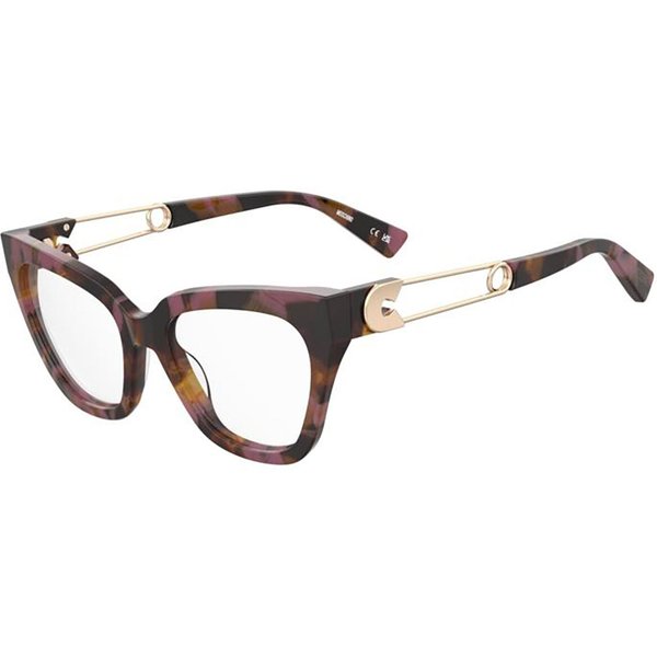 Moschino MOS638 MFX Women’s Eyeglasses Tortoiseshell Size 52 - Blue Light Block Available