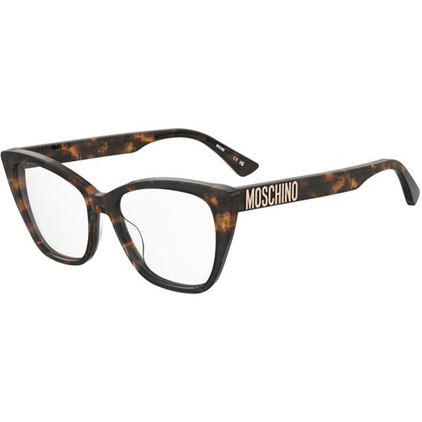 Moschino MOS642 086 Women’s Eyeglasses Tortoiseshell Size 52 - Blue Light Block Available