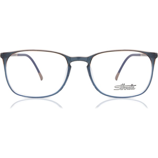 Silhouette 2943/75 5010 Men's Eyeglasses Blue Size 53 - Blue Light Block Available