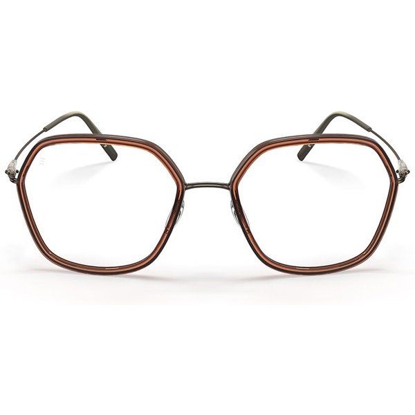 Silhouette Dynamics Colorwave Contour Fullrim 4569/75 6040 Women’s Eyeglasses Brown Size 50 - Blue Light Block Available